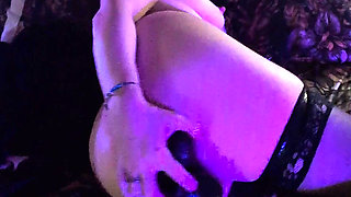 Double BBC Dildo Ply with Cum on Toes End!