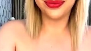 Blonde MILF with Big Boobs Playing Cam Free Porn