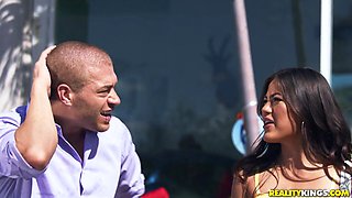 Xander Corvus' Wild Car Encounter with Latina Passion