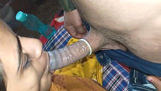 Bhabhi Sucking Big Cock, Cum in Mouth, Desi Blowjob