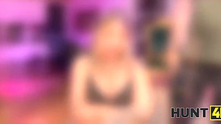 Blonde slut fucks with a stranger in front of a cuckold boyfriend