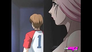 Stepmom Catches Stepson Jerking Off With Her Sexy Lingerie - Taboo Hentai Fuck
