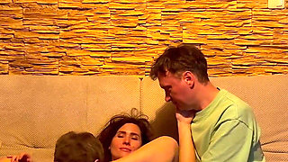 Cuckold, Wife Fucks Guy with a Small Dick, Cum in Mouth 2 Times