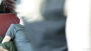 Old scene with gambling Nina Hartley and Jay Taylor from Nerds Of Porn