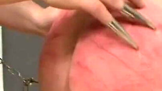 Humiliating hanging out whipping threesome