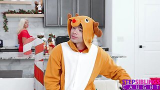 Pretty Bianca Bangs and Isabella Jules - stepbrother scene - Step Siblings Caught