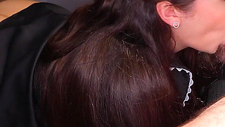 Boss Fucks Secretary on Desk and Cums in Her Mouth