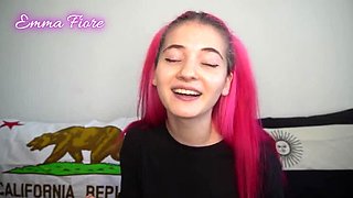 Hot Teen Emma Fiore Makes Hentai Faces - Pink Hair Latina Ahegao