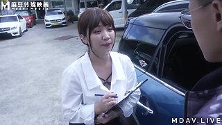 Md-0265 Footjob Sales Pitch of a Saleswoman