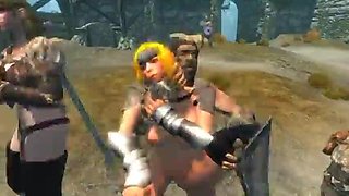 Glurp - Calia in Trouble: Hentai, Groupsex  3D Porn