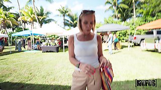 Ivy's Wild Passion in a Steamy Outdoor Market Romp