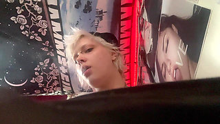 Giantess Watched Wanking by Tiny Man