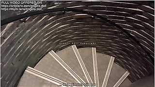 Stranger Challenge - I Get Fucked By A Stranger In An X Cinema. A Voyeur Joins Us And Cums On Me With Angela Doll