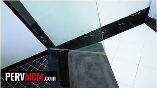 Big Assed Step Mom Kate Dee Gets On Her Knees And Slides Step Sons Cock Between Her Tits