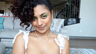 desi mamta - family friend in a jean skirt gives me her
