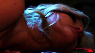 Blonde Naughty Nurse in Lingerie and Stilettos Gets Her Pussy Slammed