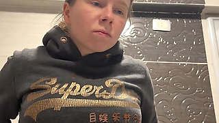 Hot Striptease in the Bathroom