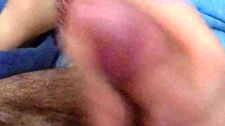 My Wife Gives Me a Gorgeous Night Handjob with a Copious Cum Blast