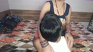 Excited beautiful village bhabhi calls her brother-in-law into the room and enjoys sex.