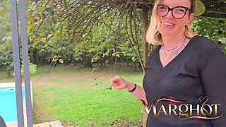 End of Summer Season My Boyfriend Fucks My Ass Hard, Dilates Me, Makes Me Squirt and Fills Me with Cum on the Terrace