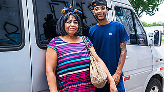 BBW Granny Picked up and Fucked Hard Anal