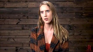 Cadence Lux Bondage Fetish: Blonde Tattooed Girl Humiliated & Punished with Vibrator