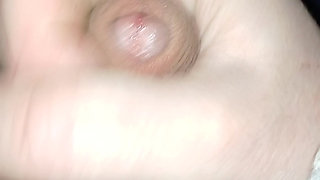 Small Uncut Cock Cum Fountain Close Up Foreskin Masturbating POV