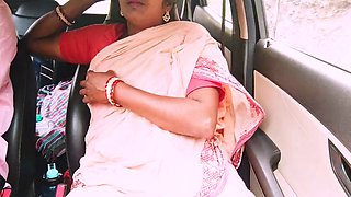 Telugu maid car sex in forest road, telugu dirty talks