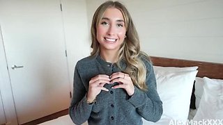 British Blonde Lily Phillips Takes Russian Cock for First Time - Creampie & Rough POV