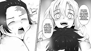 Erotic Animation: Mitsuri and Tanjiro Explore Their Desires in Hardcore Toon Adventure!