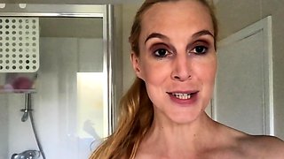 Amateur blondie solo anal masturbation