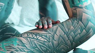 Anal Loving Hippie Gets Fucked and Cum Covered by Tattooed Guy with Big Cock