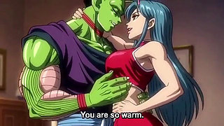 Beautiful milf fucked hard by a monster 3D animation