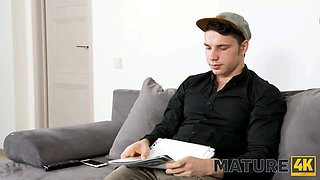 Mature4k. dude shoves rod into peach of his stepmother in stockings