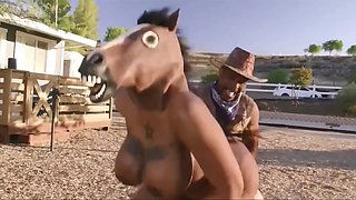 Ebony Goddess's Intense Passion with Massive Titty Heat