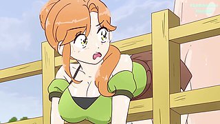 Alex got stuck in the fence on goal and Steve romped her! anime porn (pornography anime hook-up )4K 2026