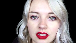 Sexy blonde chick solo masturbation