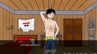 Teen gets a wild hentai experience in English with Loveskysan69real