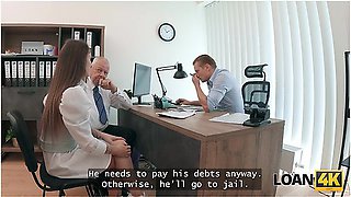 Stanley Johnson - Petite Whore Mina K Is Doing Dirty Things In The Office To Get The Loan