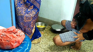 Desi Sister-in-law Left in Kitchen by Brother-in-law