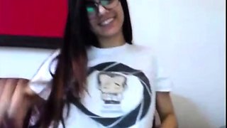 Beautiful brunette with big boobs jerk off instrucions