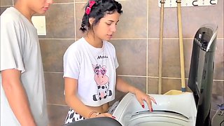 Stepsis' Wild Encounter: A Passionate Ride on the Kitchen Counter