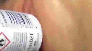 I Shove a Deodorant Bottle in My Tight Pussy and It Hurts - Joyliii
