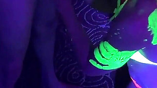 Full Video - Glow Party! Bukkake Gangbang for Cum-hungry Slut - Cliff Media Productions