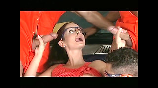 Thick Cock Stretches Slutty Pussy Wide