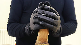 straw with gloves
