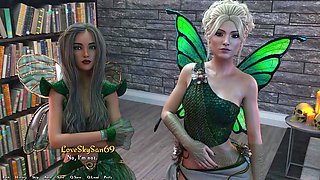 Steamy anime hentai action featuring cheating vixens