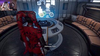 Nude gamer Bonnie Bunny plays Jedi Fallen Order mod in this starlet wars adventure