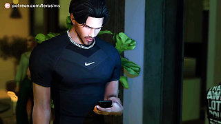 3D Porn - Rough sex at a party