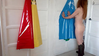 Squirting Pvc Apron Slut
